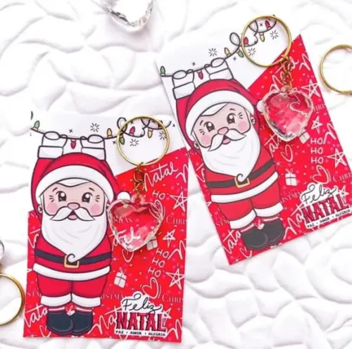 Card com Chaveirinho- Mimo de Natal