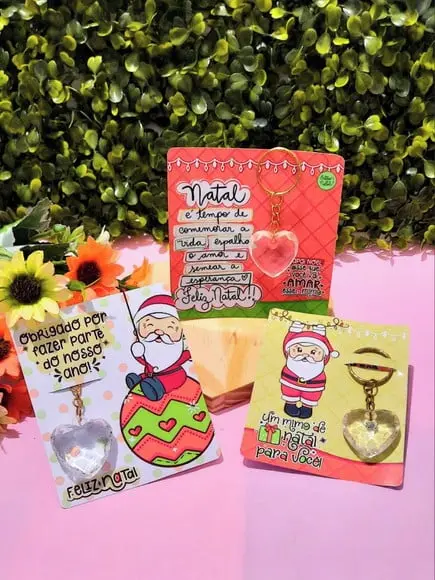 Card com Chaveirinho- Natal