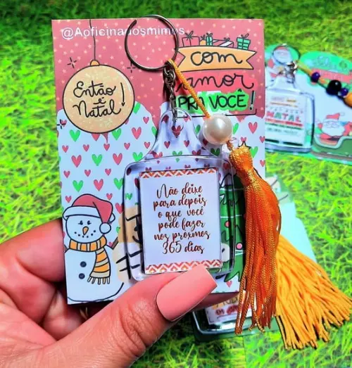 Card com Chaveirinho- Mimo Natal