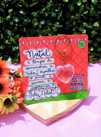 Card com Chaveirinho- Natal