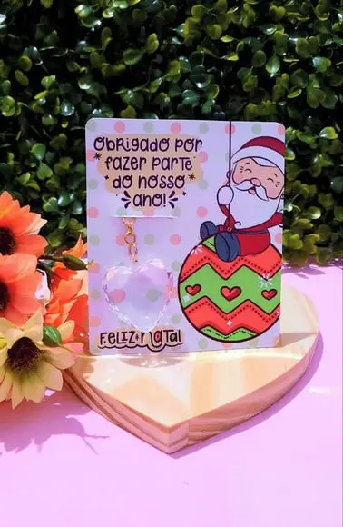 Card com Chaveirinho- Natal