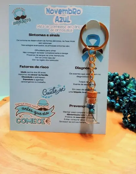 Card com Chaveirinho- Novembro Azul