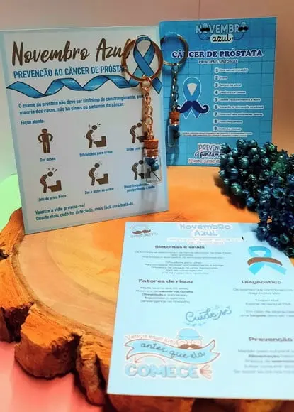 Card com Chaveirinho- Novembro Azul