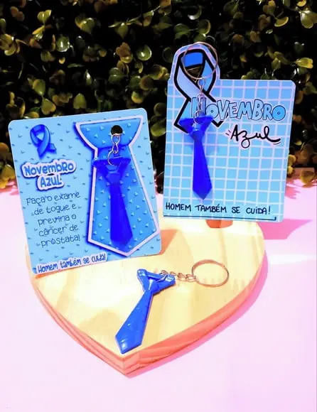 Card com Chaveirinho- Novembro Azul