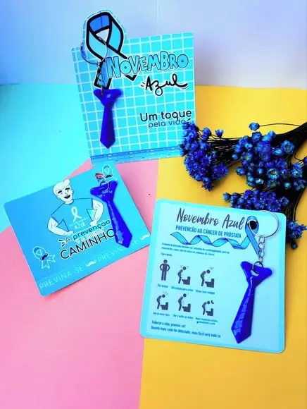 Card com Chaveirinho- Novembro Azul