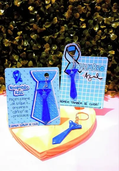 Card com Chaveirinho- Novembro Azul