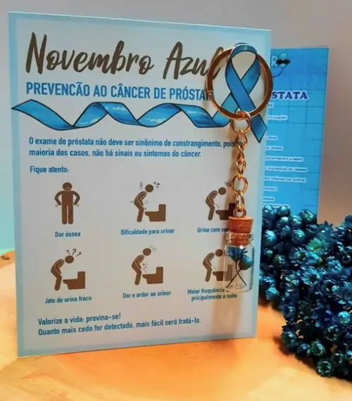 Card com Chaveirinho- Novembro Azul