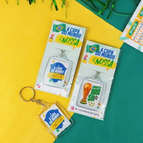 Card com Chaveiro- Copa do Mundo