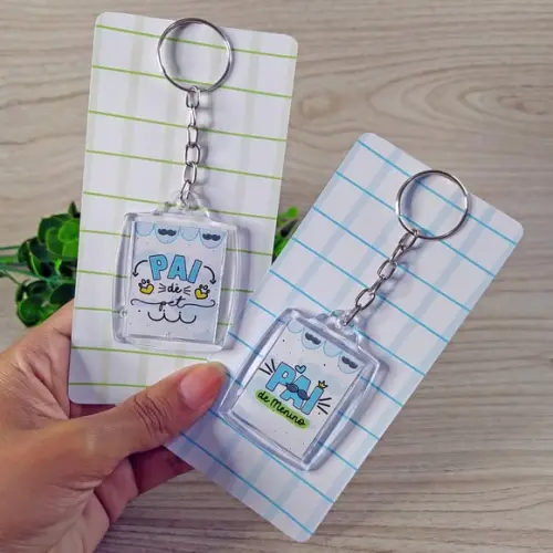Card com Chaveiro- Dia dos Pais
