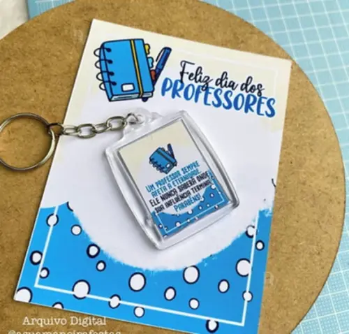 Card Com Chaveiro- Dia Dos Professores