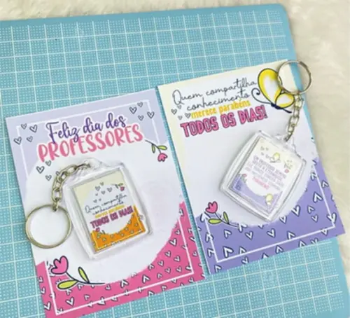 Card Com Chaveiro- Dia Dos Professores