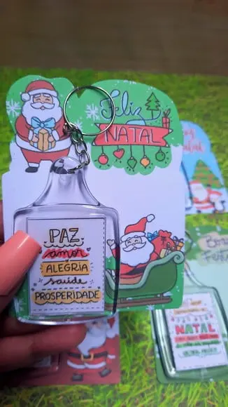 Card com Chaveiro- Mimo de Natal