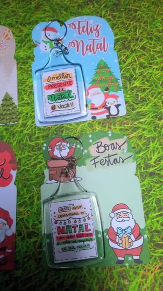 Card com Chaveiro- Mimo de Natal