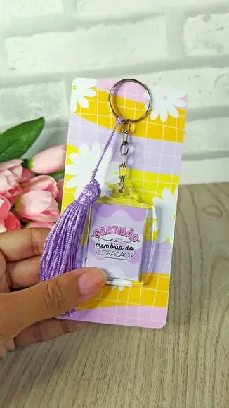 Card com Chaveiro- Mimo Cliente