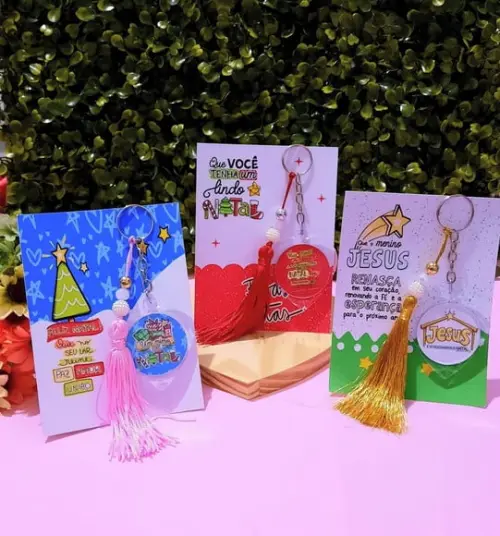Card com Chaveiro- Natal