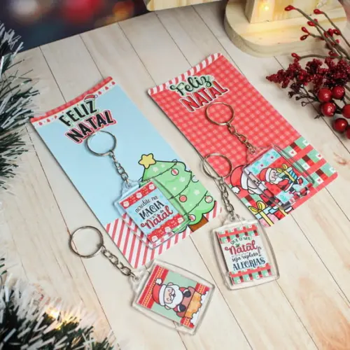 Card com Chaveiro- Natal