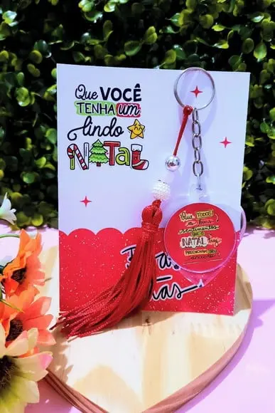 Card com Chaveiro- Natal