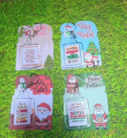 Card com Chaveiro- Mimo de Natal