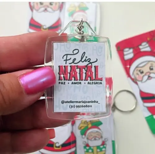 Card com Chaveiro- Natal