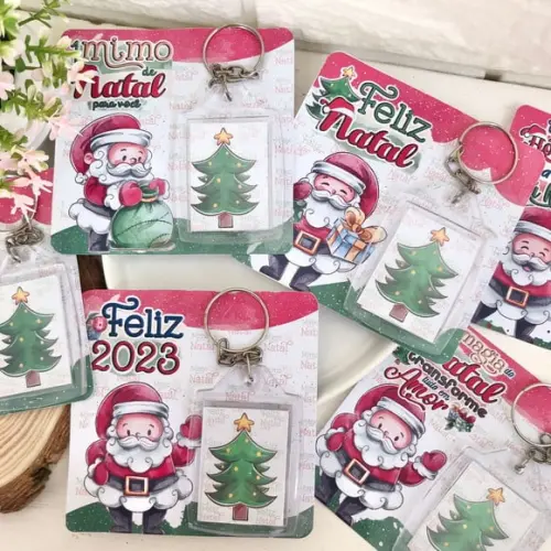 Card com Chaveiro- Natal