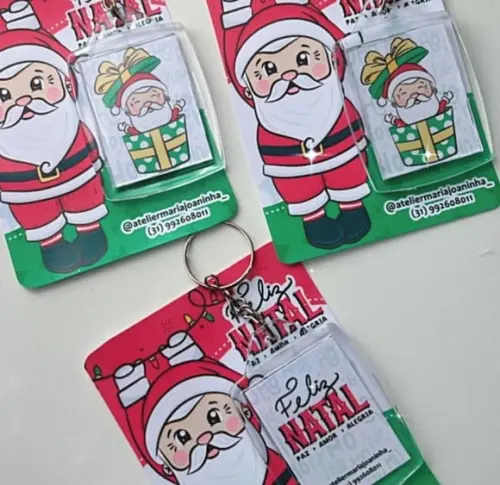 Card com Chaveiro- Natal