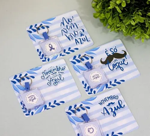 Card com Chaveiro- Novembro Azul