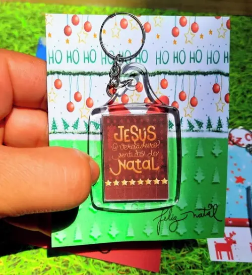 Card com Chaveiro- Natal