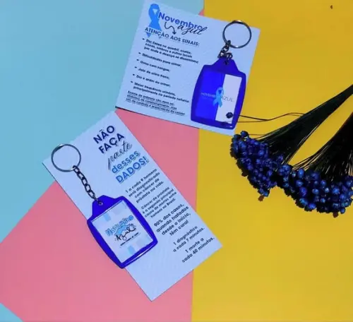 Card com Chaveiro- Novembro Azul