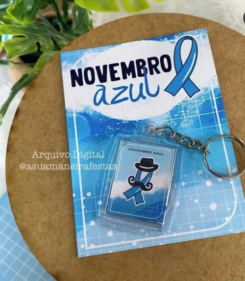 Card com Chaveiro- Novembro Azul