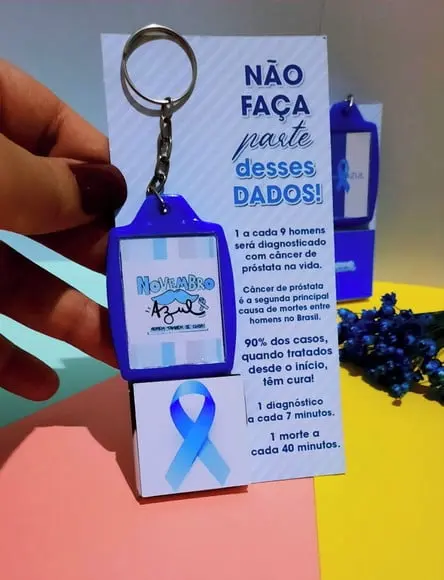 Card com Chaveiro- Novembro Azul