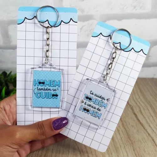 Card com Chaveiro- Novembro Azul