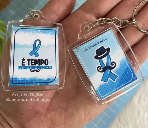 Card com Chaveiro- Novembro Azul