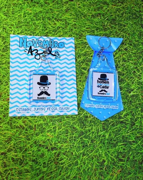 Card com Chaveiro- Novembro Azul