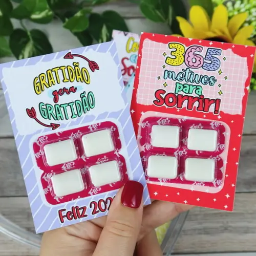Card com Chiclete- Ano Novo 2024