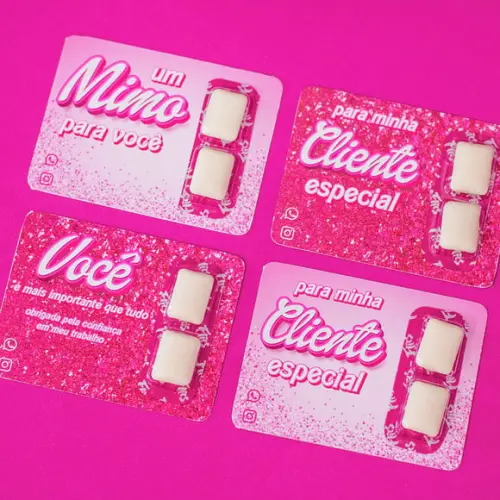 Card com Chiclete- Barbie