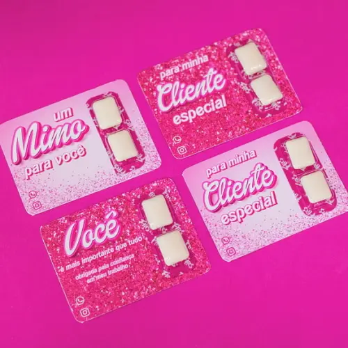Card com Chiclete- Barbie