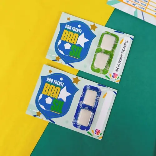 Card com Chiclete- Copa do Mundo