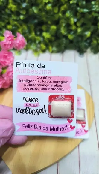 Card com Chiclete- Dia da Mulher