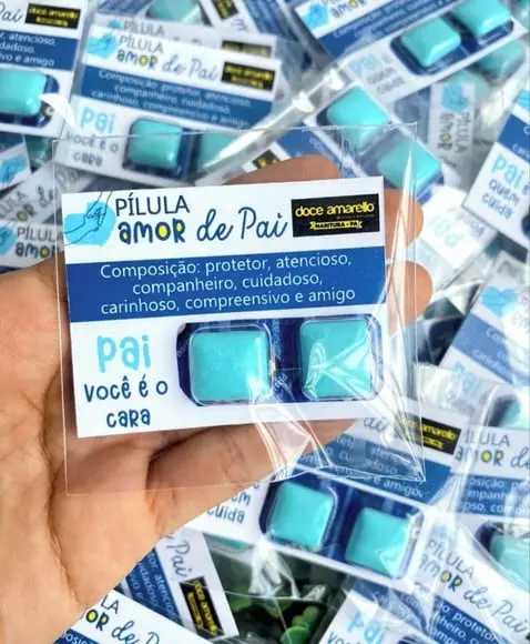 Card com Chiclete- Dia dos Pais