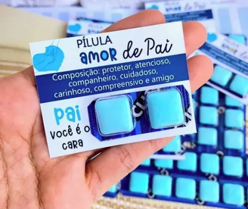 Card com Chiclete- Dia dos Pais