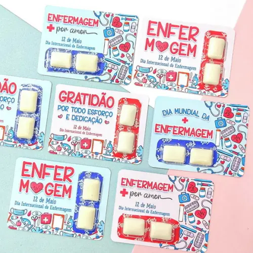 Card com Chiclete- Enfermagem