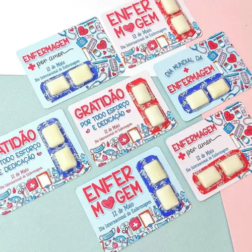 Card com Chiclete- Enfermagem