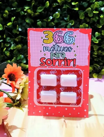 Card com Chiclete- Natal