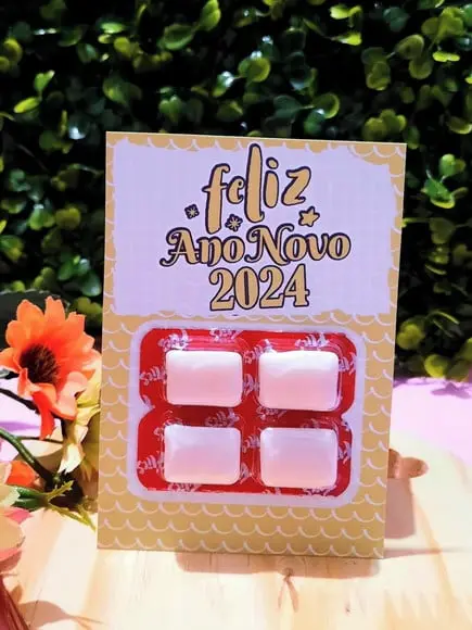 Card com Chiclete- Natal