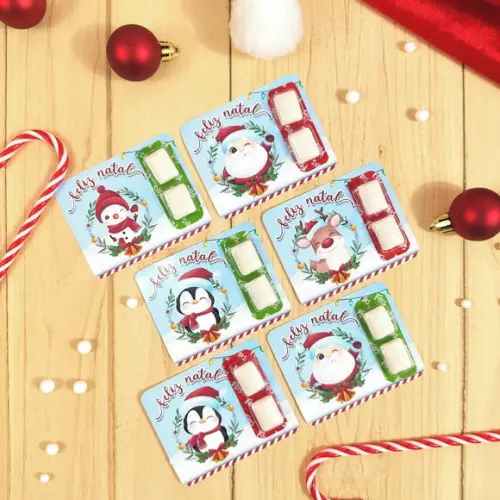 Card com Chiclete- Natal
