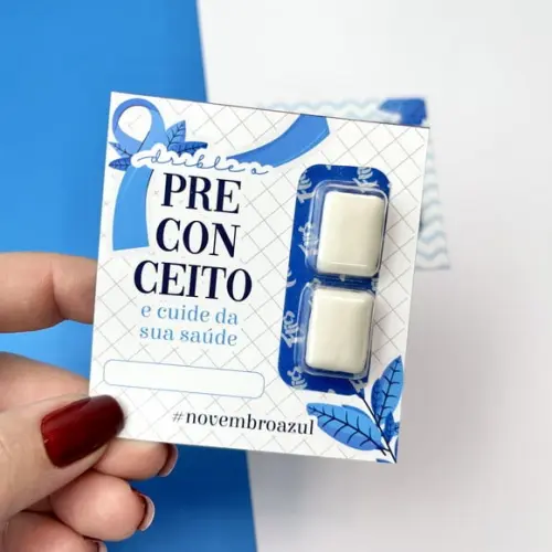 Card com Chiclete- Novembro Azul