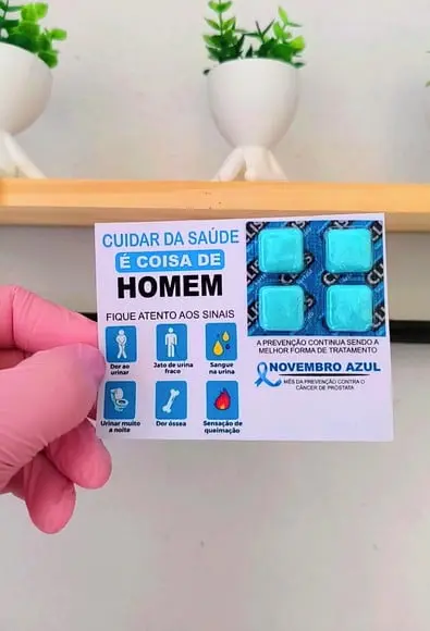Card com Chiclete- Novembro Azul