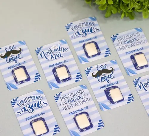 Card com Chiclete- Novembro Azul