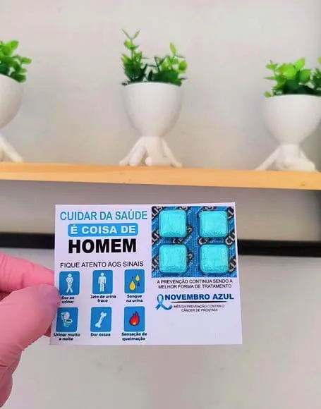 Card com Chiclete- Novembro Azul