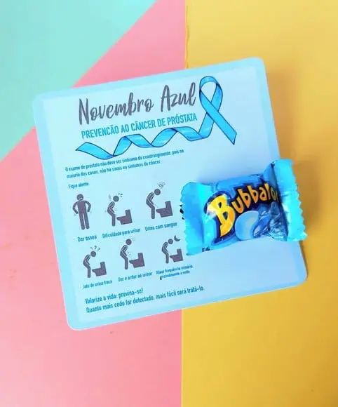 Card com Chiclete- Novembro Azul